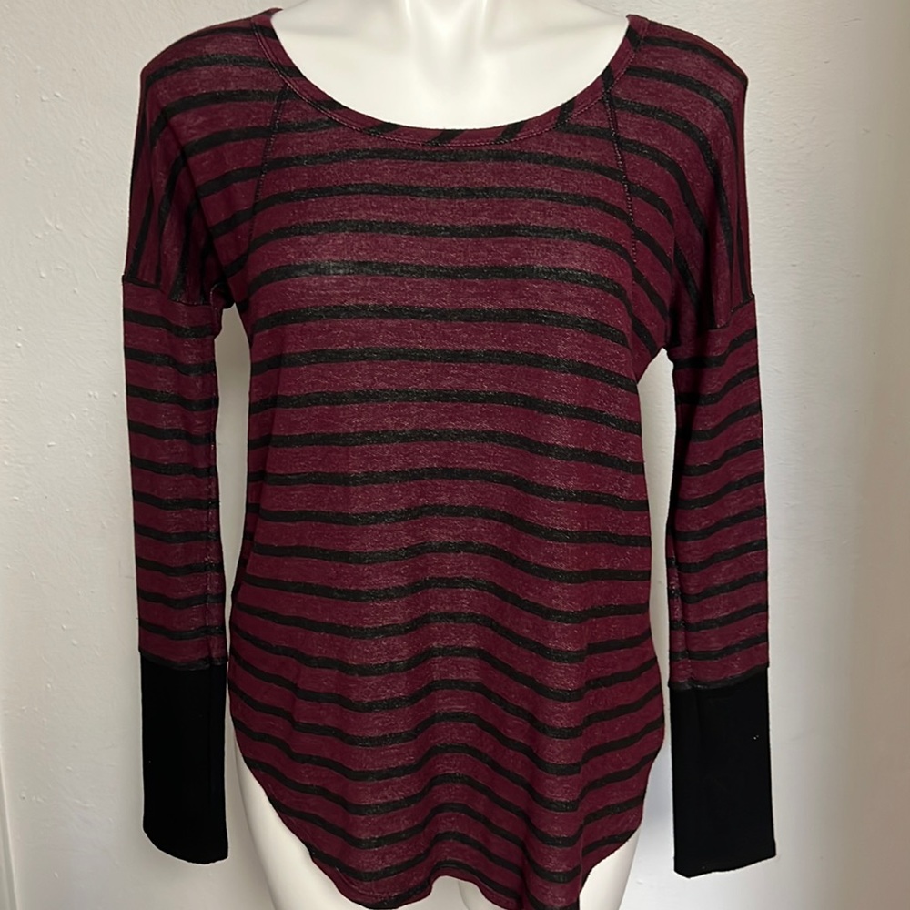 Charming Charlie long sleeved striped top